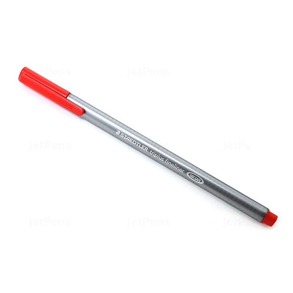STAEDTLER® triplus® Fineliner 334 Triangular Fineliner pens – red ...